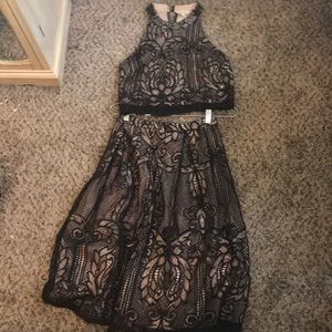 Crop top and matching pencil skirt